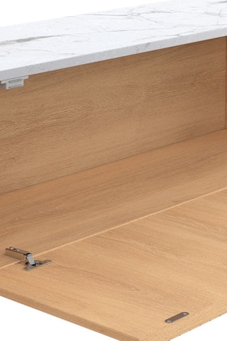 Meuble TV suspendu 2 abattants Marceau - 180 x 30 x 30 cm