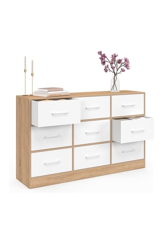 Commode 9 tiroirs Uma - 70 x 115 x 30 cm