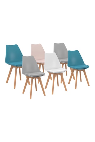 6 chaises Nordia - 46 x 80 x 51 cm