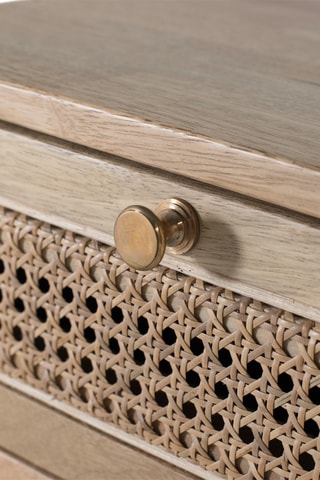 Table de chevet 1 tiroir en manguier - 61 x 45 x 40 cm