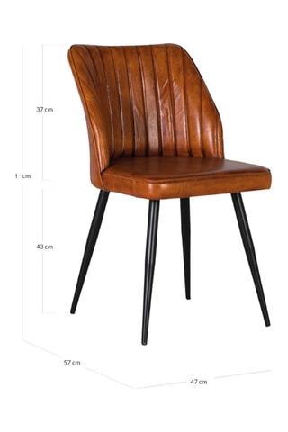 Chaise - Marron et noir - En bois