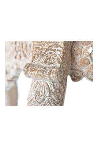 Console en bois de manguier - Blanc - 120 x 76 x 42 cm