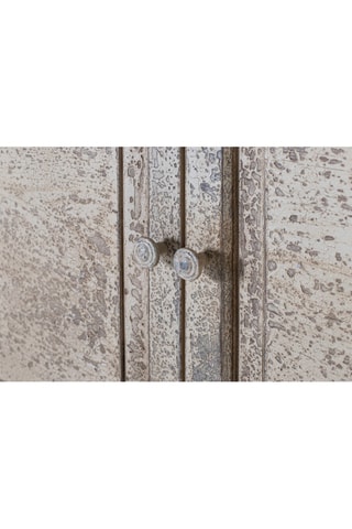 Vitrine 4 portes en bois - Beige - 120 x 207 x 40 cm