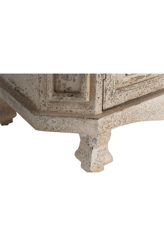 Vitrine 4 portes en bois - Beige - 120 x 207 x 40 cm