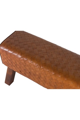 Banc - Marron et naturel - 78 x 48 x 28 cm