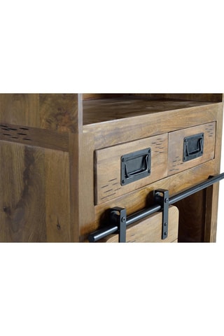 Console 5 tirois en teck - 220 x 91 x 40 cm