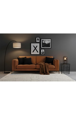 Canapé - Marron - 3 places - En cuir