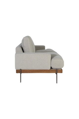 Canapé - Gris clair - 3 places - En lin