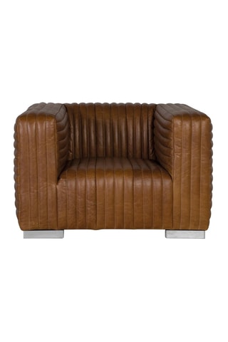 Fauteuil - Marron - En cuir