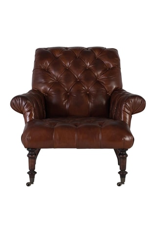 Fauteuil - Marron - En cuir