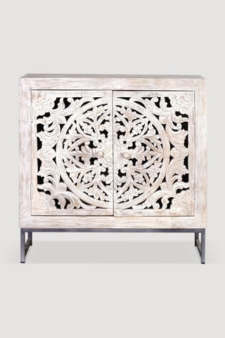 Buffet 2 portes - Blanc vieilli