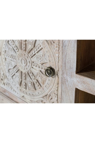 Meuble TV 2 portes en manguier - 152 x 60 x 40 cm