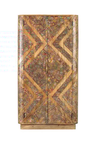 Armoire 2 portes en manguier massif - 90 x 170 x 48 cm