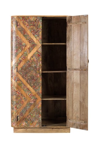 Armoire 2 portes en manguier massif - 90 x 170 x 48 cm