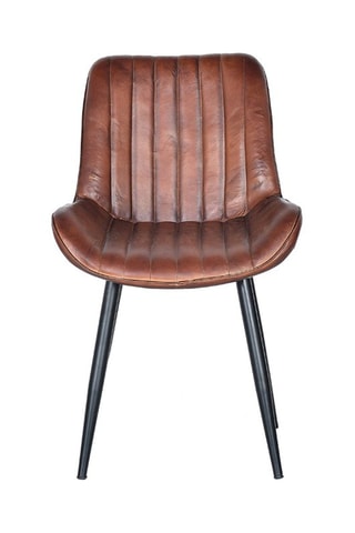Chaise - Marron - En cuir