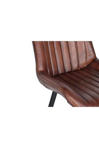 Chaise - Marron - En cuir
