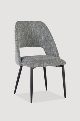 2 chaises - Gris et noir