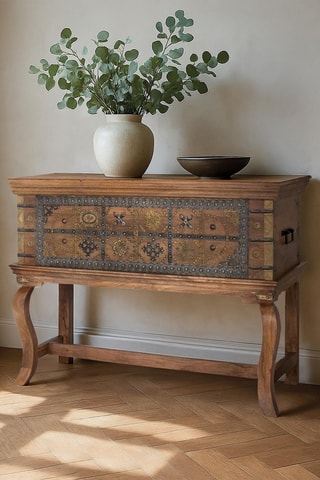 Console en manguier - 116 x 80 x 40 cm