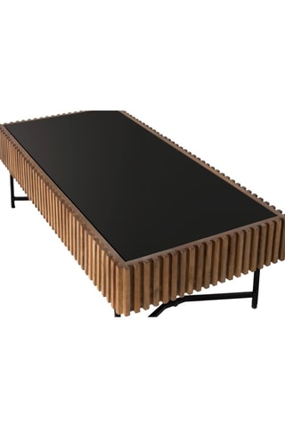 Table basse - Naturel et noir