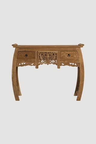 Console 2 tiroirs en teck - 100 x 78 x 37 cm