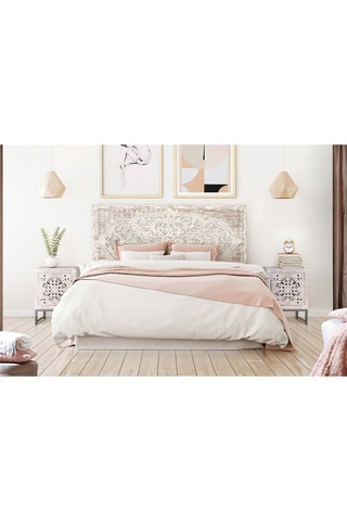 Tête de lit en manguier