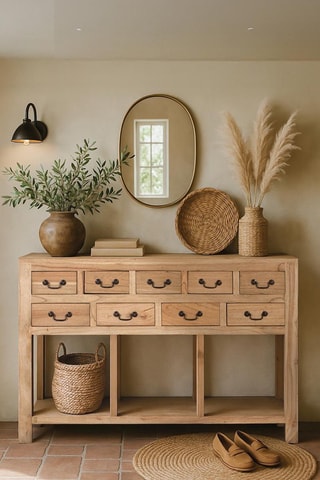 Console en bois de mindi - 120 x 80 x 30 cm