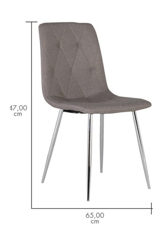 4 chaises - 57 x 88 x 45 cm