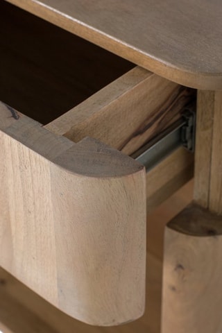 Table de chevet en bois de manguier - 66 x 60 x 40 cm