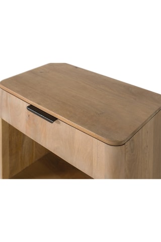 Table de chevet en bois de manguier - 66 x 60 x 40 cm