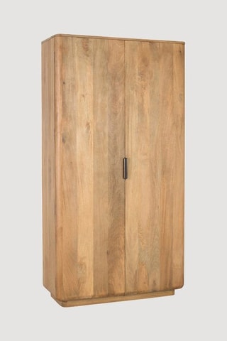 Armoire 2 portes en bois de manguier - 100 x 190 x 40 cm