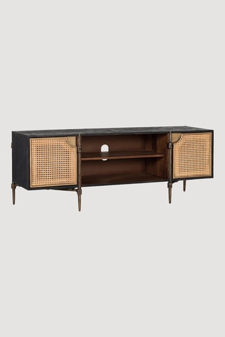 Meuble TV 2 portes en manguier - 150 x 40 x 56 cm