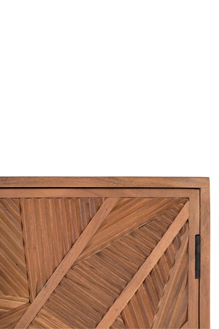 Buffet 2 portes en manguier massif - 90 x 110 x 45 cm