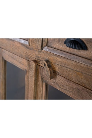 Buffet 6 portes en manguier - 225 x 120 x 45 cm