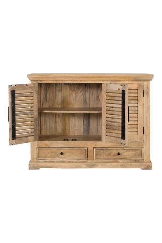 Buffet 3 portes en manguier - 120 x 180 x 40 cm