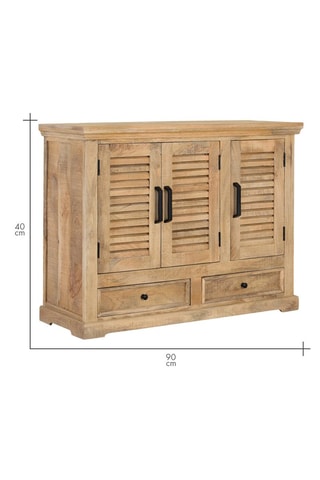 Buffet 3 portes en manguier - 120 x 180 x 40 cm