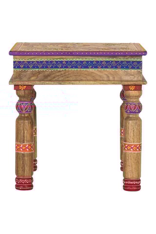 Table basse - Marron - En bois de manguier - 47 x 46 x 46 cm