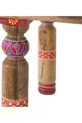 Table basse - Marron - En bois de manguier - 47 x 46 x 46 cm