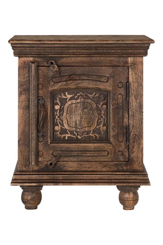 Table de chevet en manguier massif - 55 x 66 x 40 cm