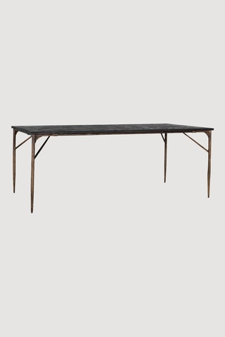 Table à manger en bois massif - 200 x 100 x 76 cm