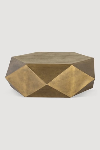 Table basse -  Doré - 107 x 34 x 107 cm