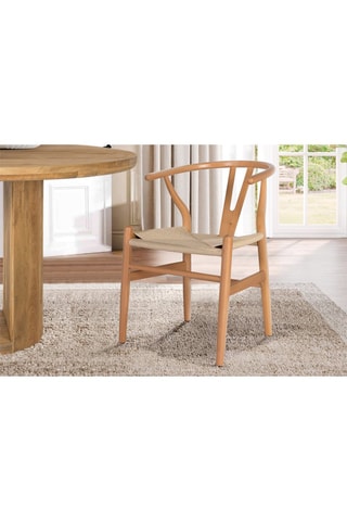 2 chaises en hêtre - 50 x 73 x 57 cm