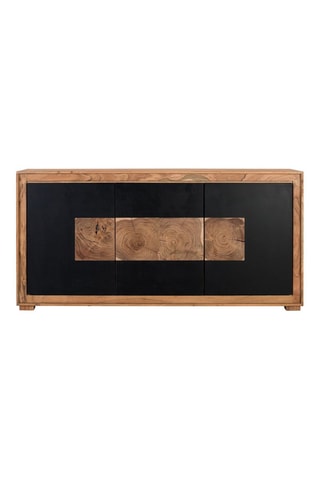 Buffet 3 portes en manguier massif - 190 x 93 x 40 cm