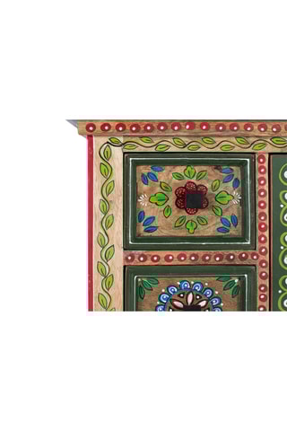 Commode 1 porte en manguier - 58 x 72 x 35 cm