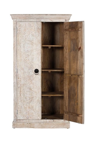 Armoire 2 portes en manguier - 90 x 166 x 40 cm