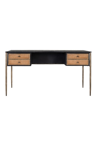 Bureau 4 tiroirs en manguier - 76  x 150 x 65 cm
