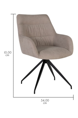 2 chaises pivotantes - Gris clair et noir