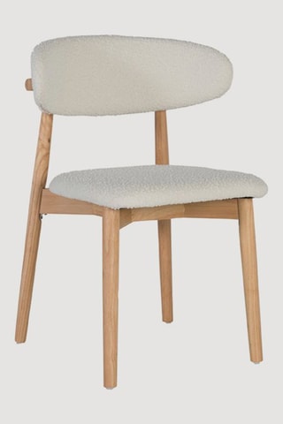 2 chaises en hévéa - 56 x 79 x 50 cm