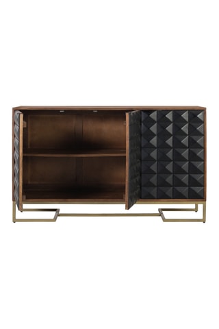 Buffet 3 portes en manguier - 80 x 135 x 40 cm