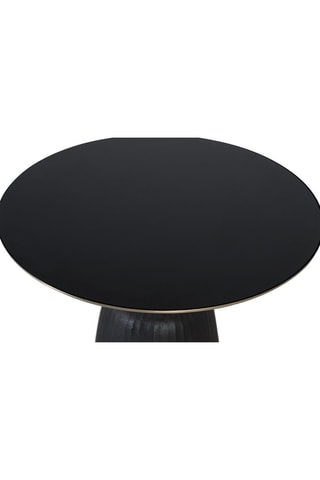 Table basse -  Noir et doré - 76 x 44 x 76 cm