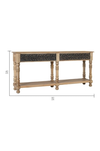 Console en manguier - 180 x 80 x 40 cm